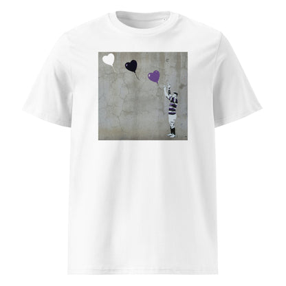 Terenure Rugby t-shirt featuring a hooker throwing in and a Banksy style street art