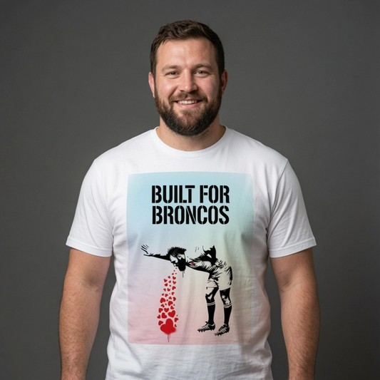 BUILT FOR BRONCOS Rugby T-Shirt - Mixed Pastel