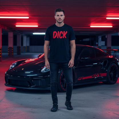 DICK (Red Lettering) Car Meet T-Shirt