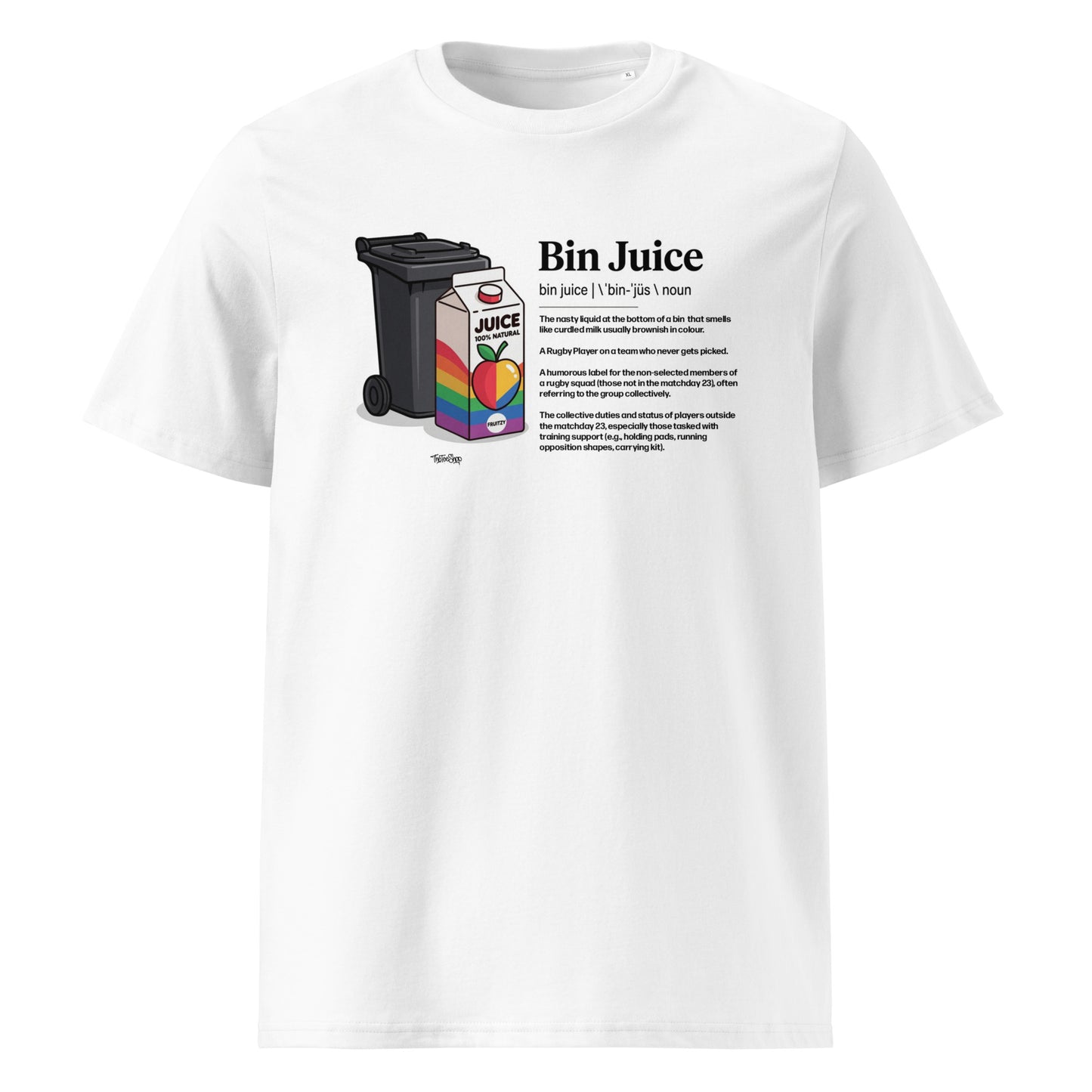White Bin Juice Definition Rugby T-Shirt