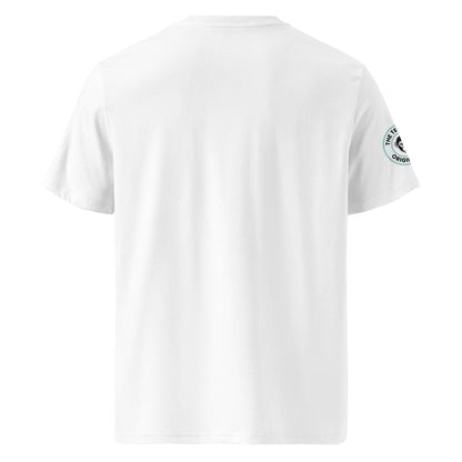 Back view of Wize Monkeys 1.0 t-shirt, plain white with classic fit.