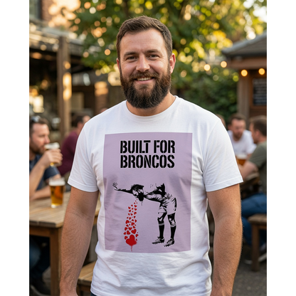 BUILT FOR BRONCOS Rugby T-Shirt - Grape