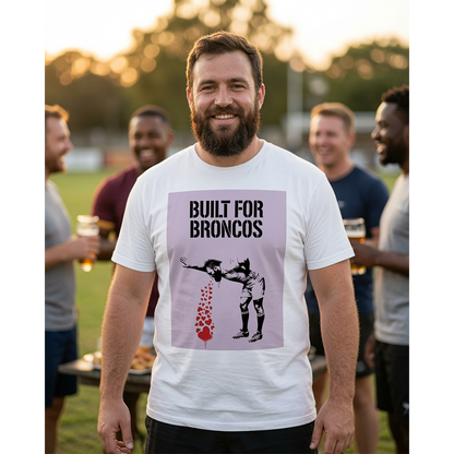 BUILT FOR BRONCOS Rugby T-Shirt - Grape