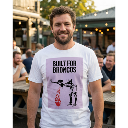 BUILT FOR BRONCOS Rugby T-Shirt - Grape