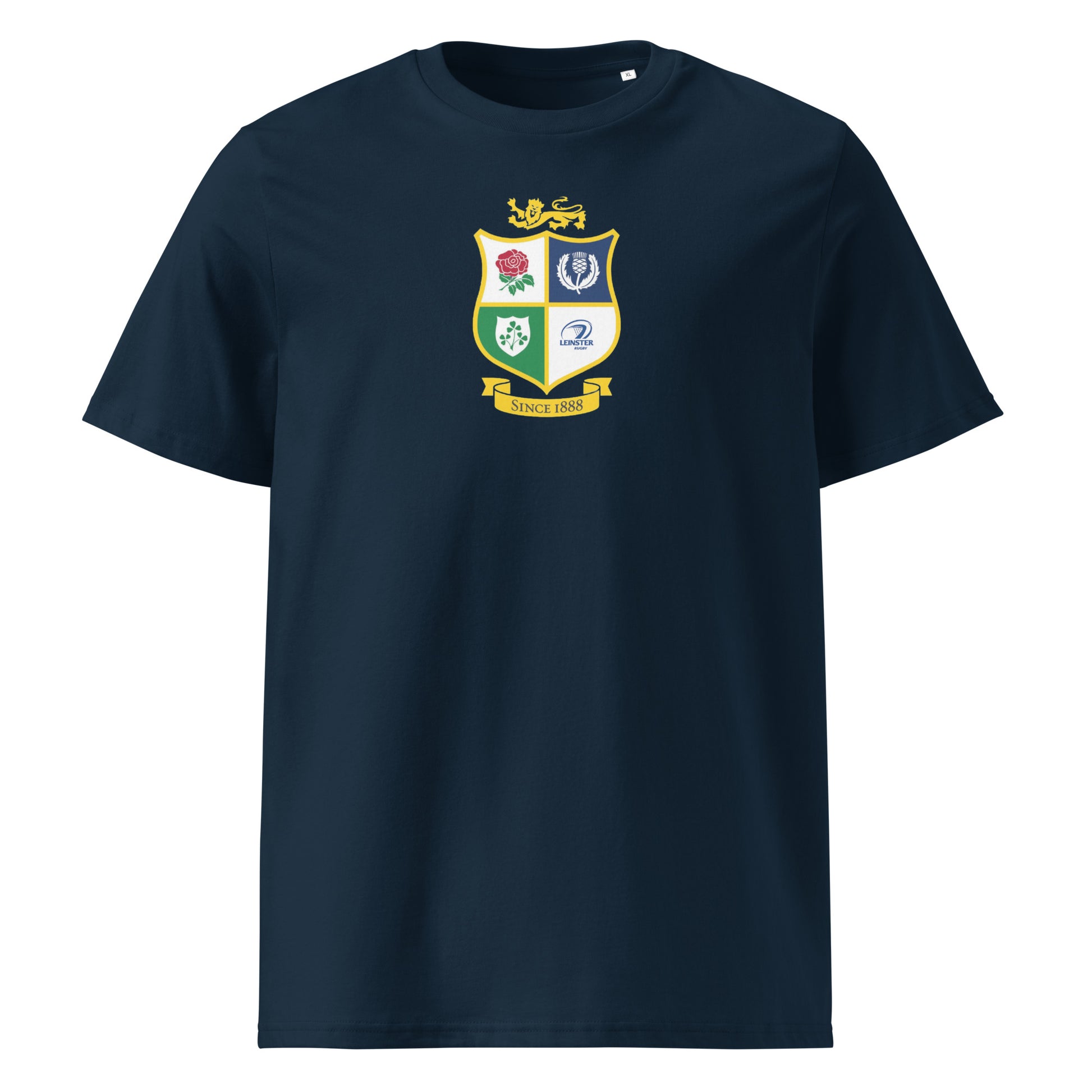 front view of the Leinster Wales alternative Lions t shirt in navy