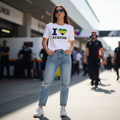 I Love Ayrton (Striped Edition) T-Shirt