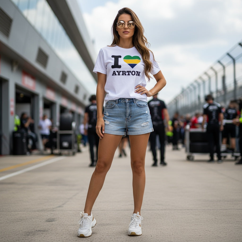 I Love Ayrton (Striped Edition) T-Shirt