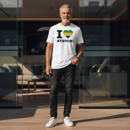 I Love Ayrton (Striped Edition) T-Shirt