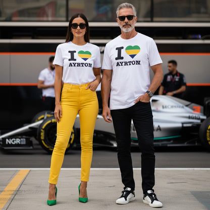 I Love Ayrton (Striped Edition) T-Shirt