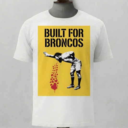 BUILT FOR BRONCOS Rugby T-Shirt - Yellow