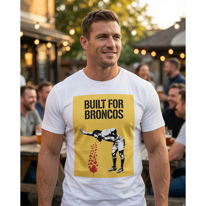 BUILT FOR BRONCOS Rugby T-Shirt - Yellow