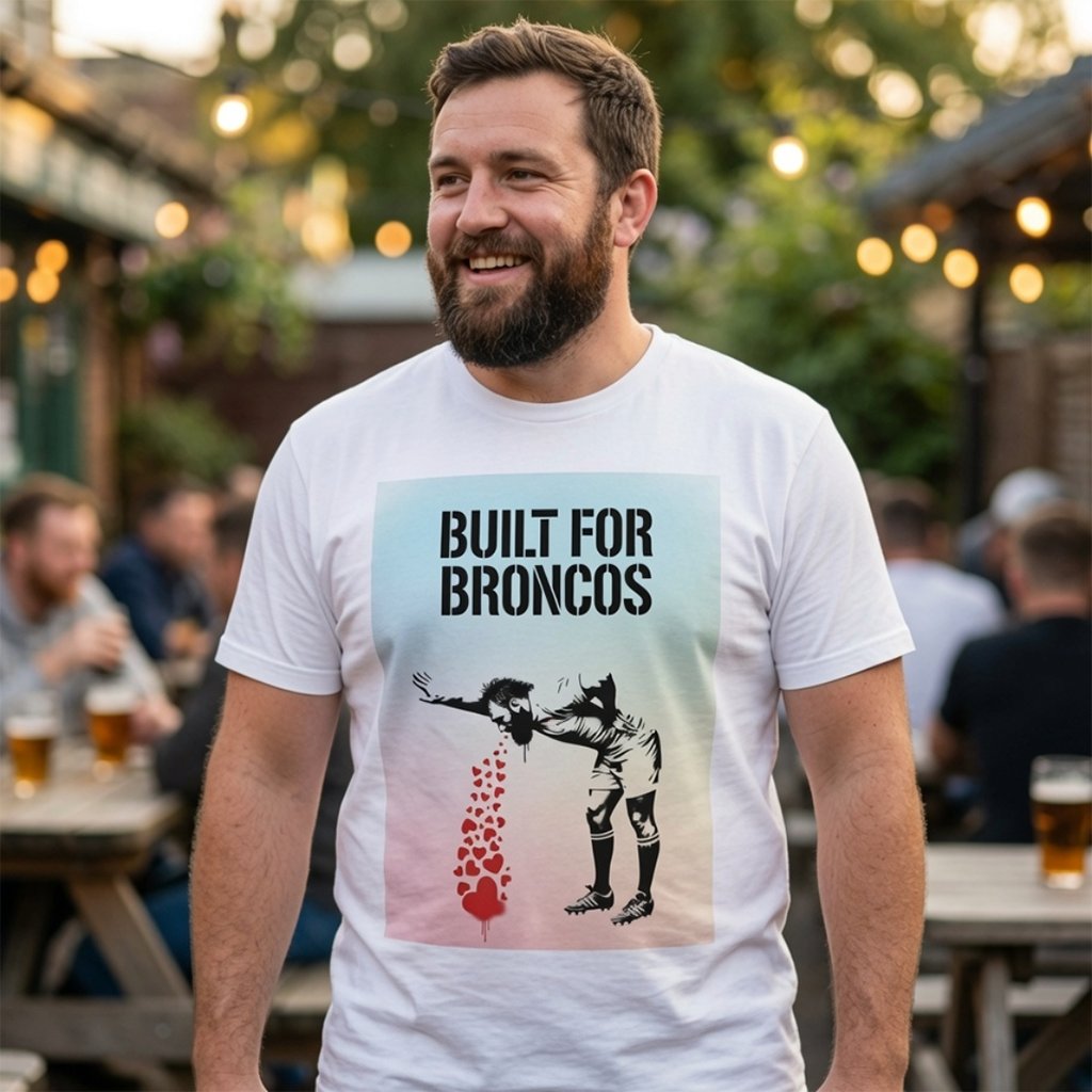 BUILT FOR BRONCOS Rugby T-Shirt - Mixed Pastel