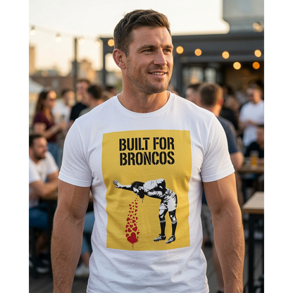 BUILT FOR BRONCOS Rugby T-Shirt - Yellow